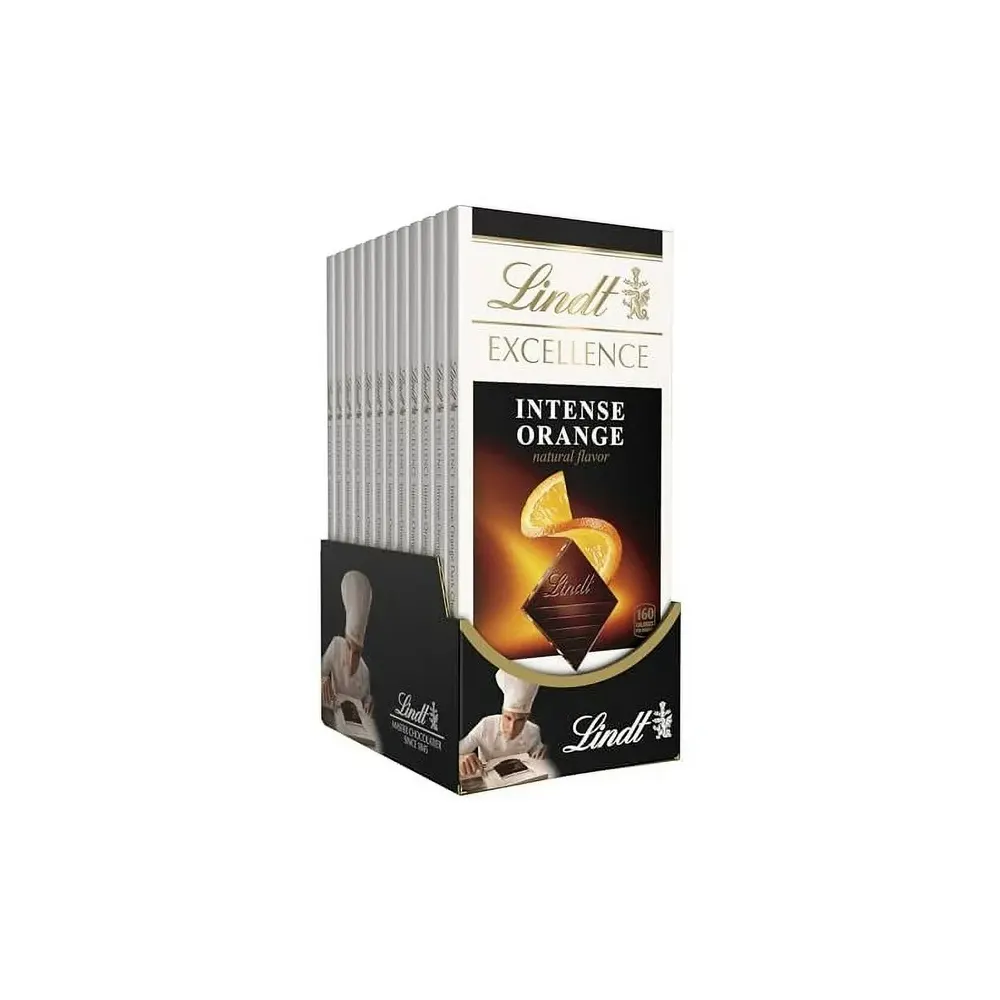 Lindt Excellence Dark Chocolate Orange Intense 35G
