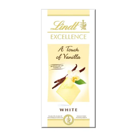 LINDT EXCELLENCE A TOUCH OF VANILLA WHITE 100G