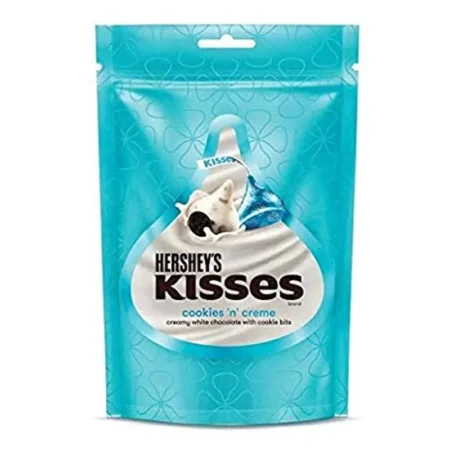 HERSHEY'S KISSES COOKIES 'N' CREME CHOCOLATE WITH COOKIE BITS 100.8G