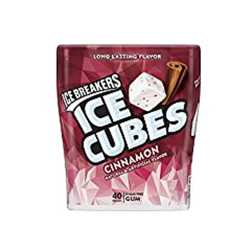 Ice Breakers Ice Cubes Cinnamon Sugar Free Gum 40 Pcs