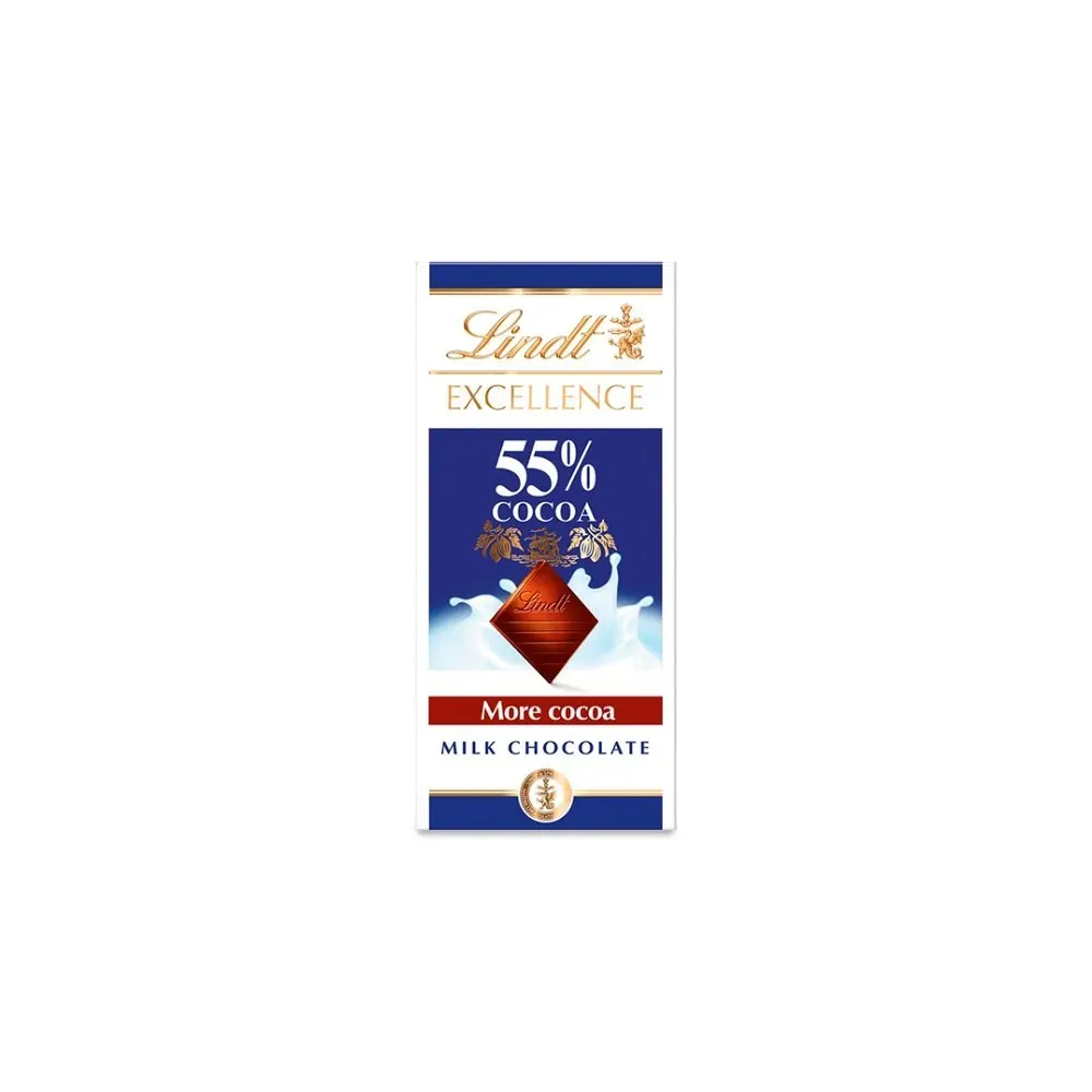 Lindt Excellence 65% Cocoa Milk Chocolate 80G