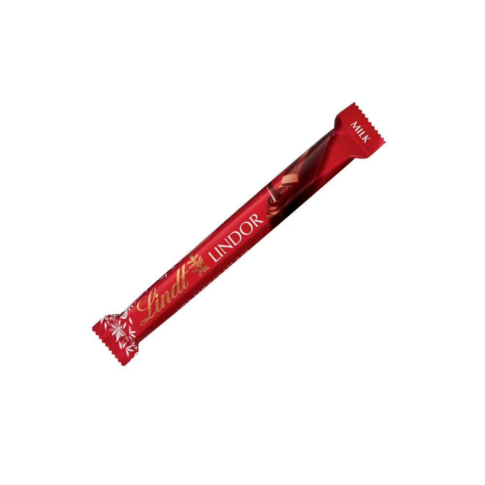Lindt Lindor Irresstibly Smooth Milk Chocolate Bar Red 38G