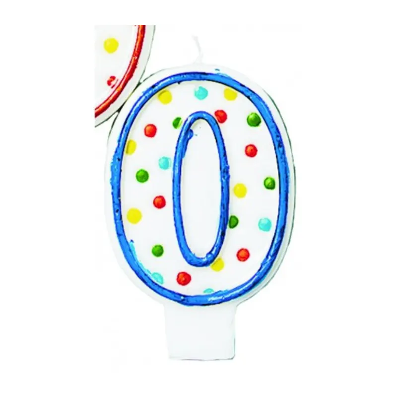 Fackelmann Numerical Candle With Holder Number 0 52576
