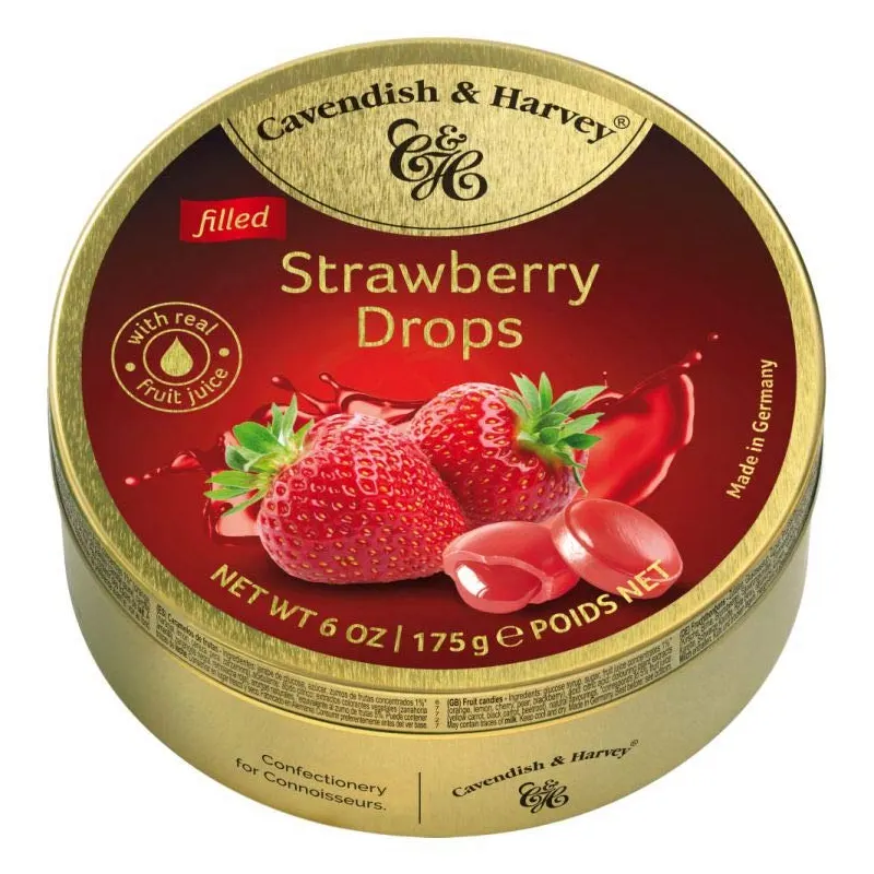 Cavendish And Harvey Strawberry Drops Filled 175G