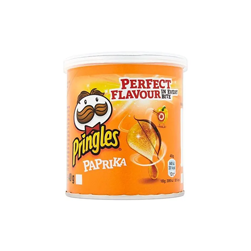 Pringles Paprika Perfect Flavour In Every Bite 40G - Souq Al Buhair