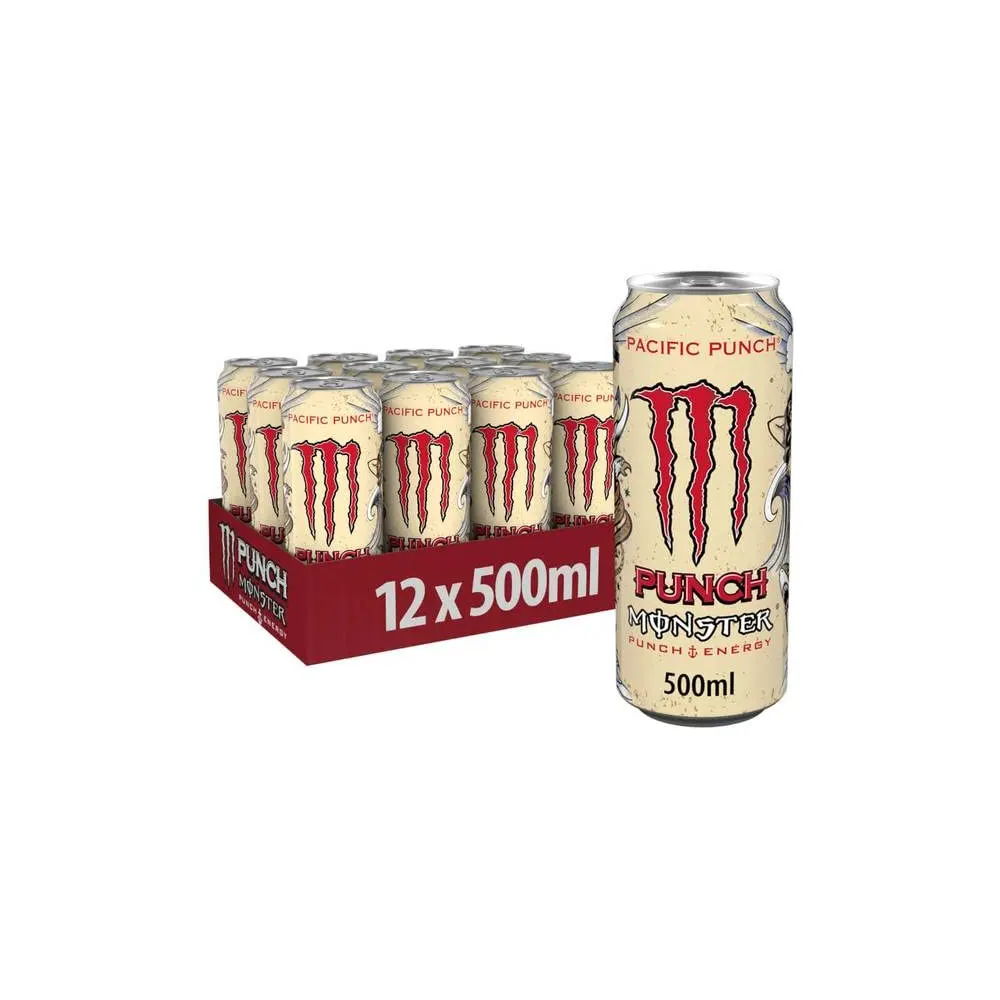 Monster Punch Energy Pacific Punch Inositol + B Vitamins + L- Carnitine +Taurine 500Ml