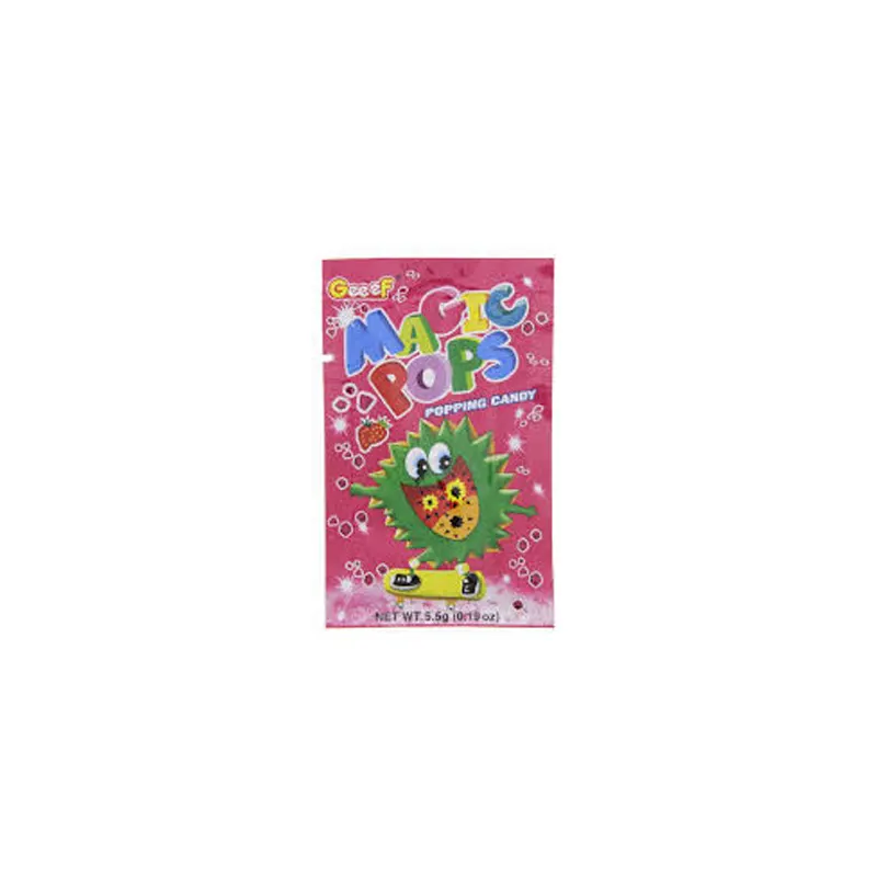 Geef Magic Pops Popping Candy Strawberry Flavor 5.5G