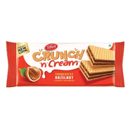 TIFFANY CRUNCH N CREAM CRUNCHIEST HAZELNUT FLAVOURED CREAM WAFERS 150G