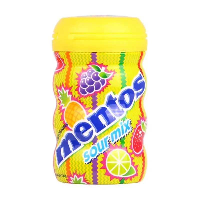 Chewy Dragees Mentos Sour Mix Fruit Flavours 120G
