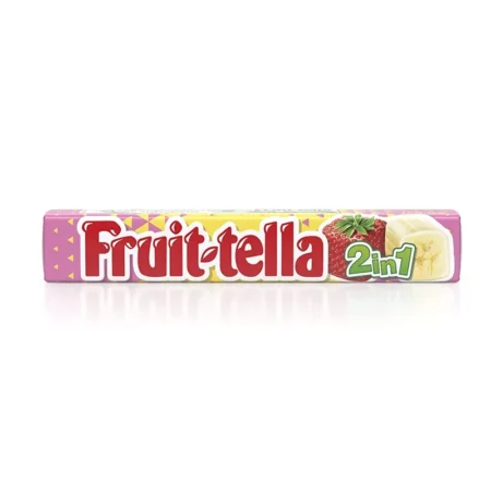 Perfetti Fruit-Tella 2In1 With Fruit Juice Strawberry And Banana 32.4G