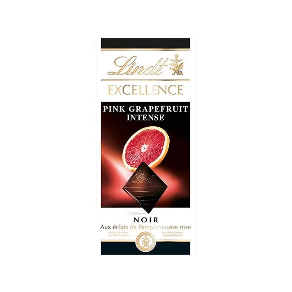 Lindt Excellence Pink Grapefruit Intense Noir 100 Gm