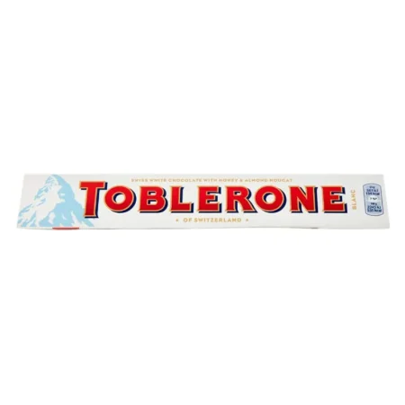 Toblerone Swiss White Chocolate With Honey And Almond Nougat 100G