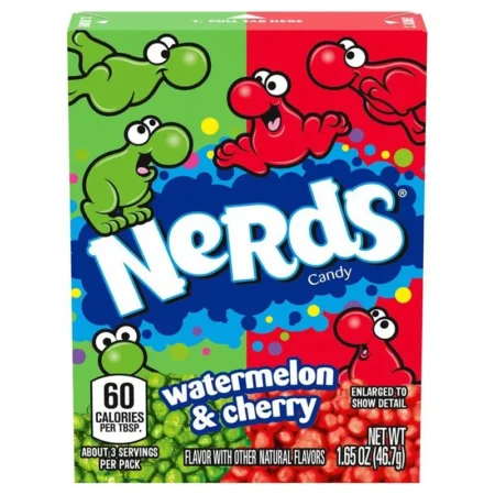 NERDS CANDY WATERMELON AND CHERRY 46.7G.