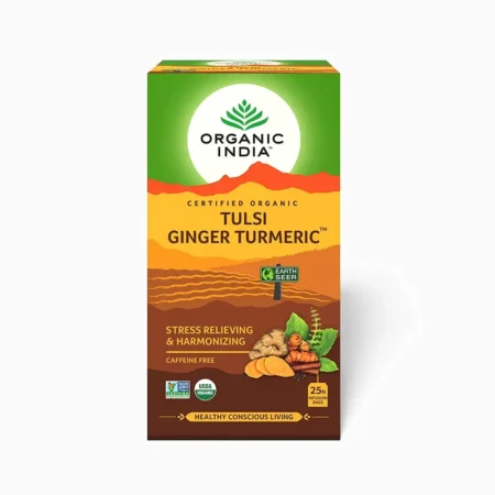 ORGANIC INDIA TULSI GINGER TURMERIC 25X1.9G