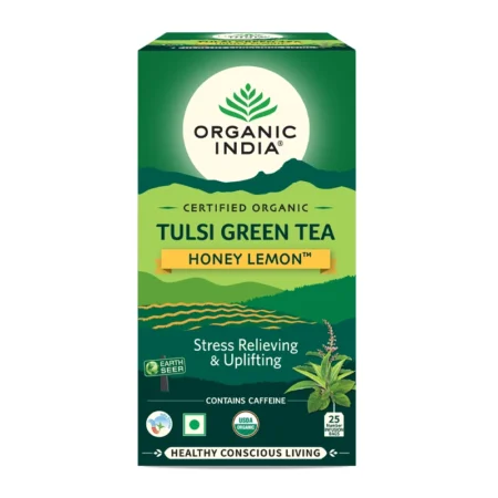 Organic India Tulsi Green Tea Honey Lemon 25N