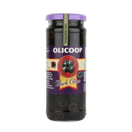 Olicoop Black Olives Sliced 450G