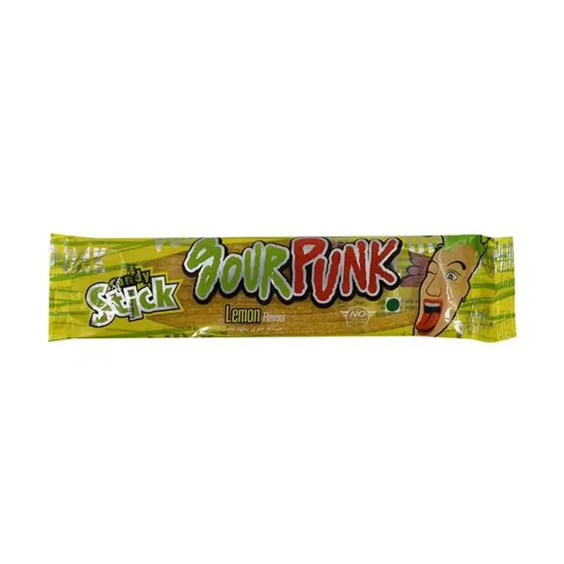 Sour Punk Candy Stick Lemon Flavour 40G