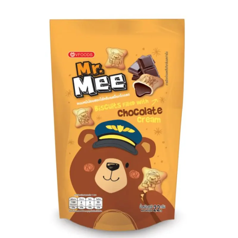 Mr. Mee Biscuits Filled With Chocolate Cream 25G