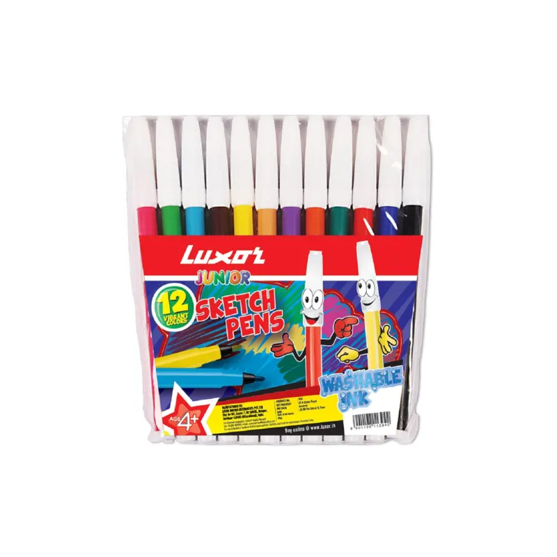 Flair Miniz Sketch Pens: 12 Vibrant Multicolour Sketch