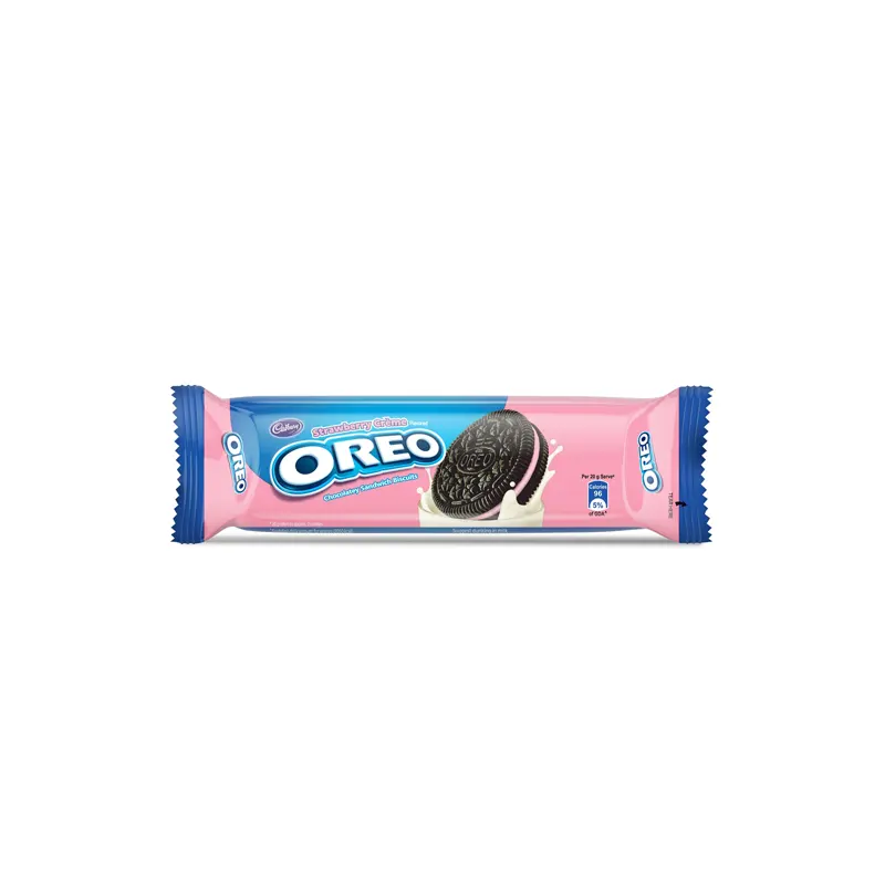 Cadbury Strawberry Creme Oreo Chocolatey Sandwich Biscuits 120 G