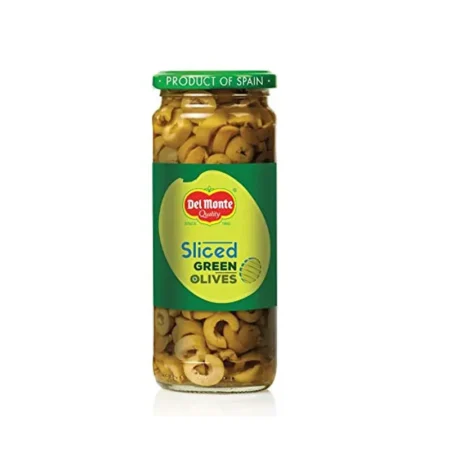 Delmonte Quality Olives Green Sliced 450G