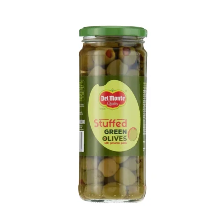 Delmonte Quality Olives Green Stuffed 450G