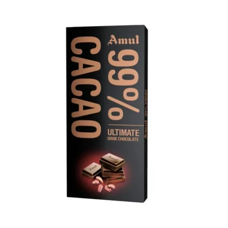 Amul Ultimate Dark Chocolate 99% Cacao 125G