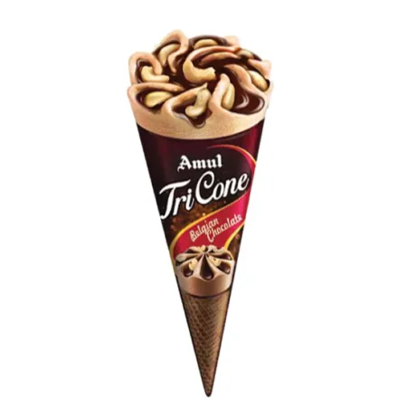 AMUL TRI CONE BELGIAN CHOCOLATE 120ML