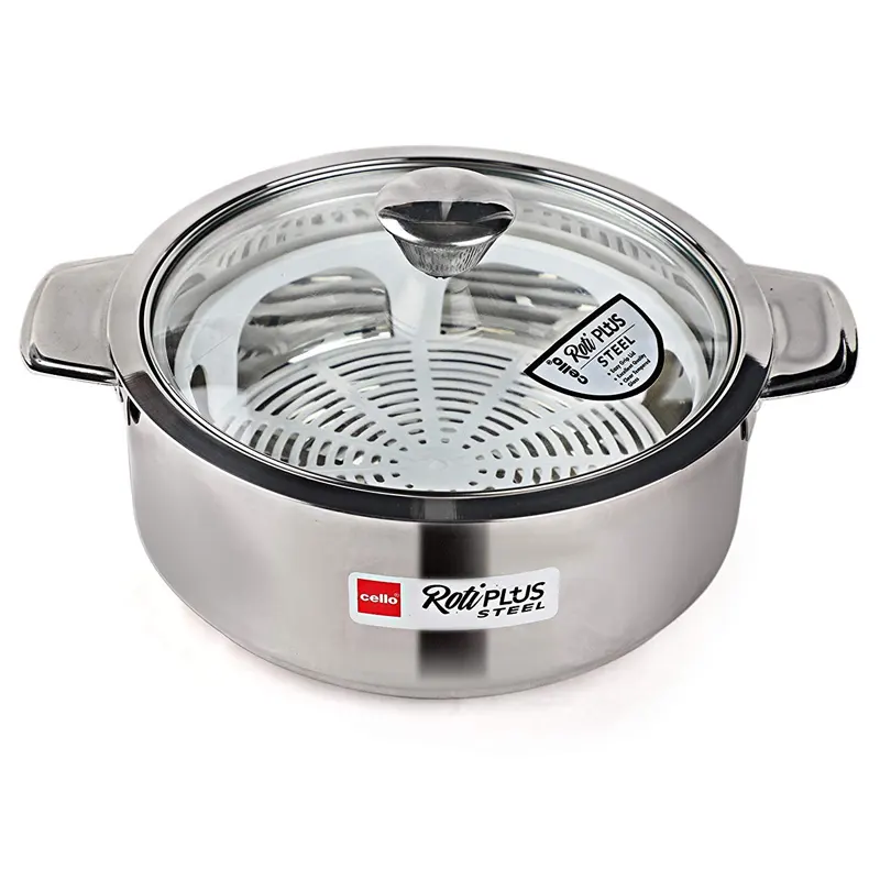 Cello Roti Plus Steel Stainless Steel Insulated Hot Pot 1N
