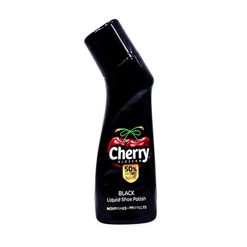 Cherruy Blossom Black Liquid Shoe Polish 75Ml