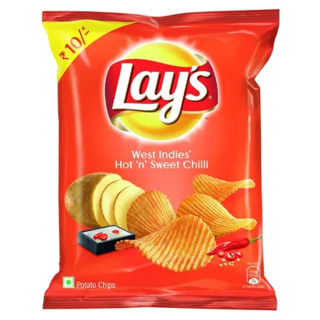 Lay'S West Indies' Hot 'N' Sweet Chilli Potato Chips 30G