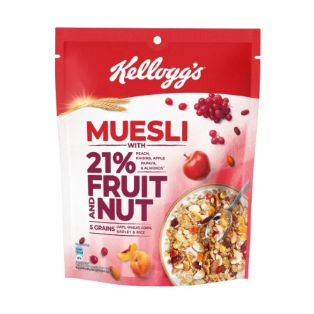 KELLOGG'S MUESLI WITH 21% FRUIT AND NUT 240G