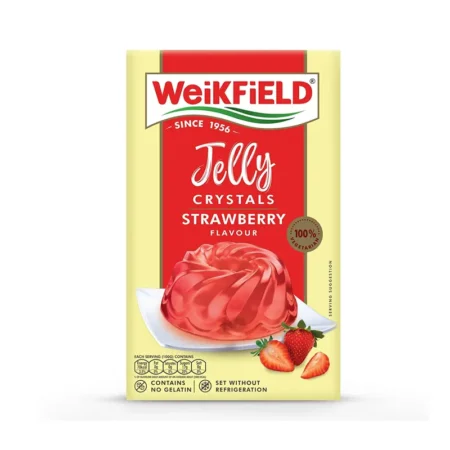 WEIKFIELD JELLY CRYSTALS MIX STRAWBERRY FLAVOUR 90G