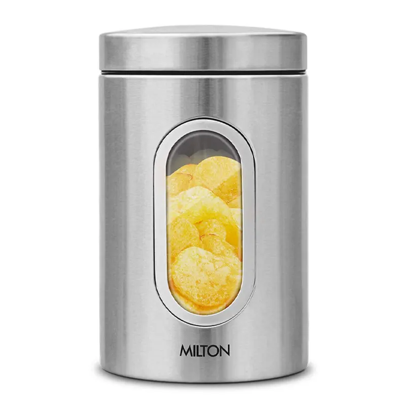 Milton Unisteel Stainless Steel Jar Steel Clear Round 2500 Us-0098 1N