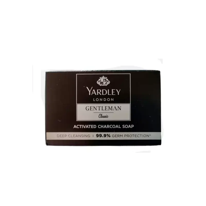 Yardley London Gentleman Classic Activated Charcoal Soap Pack of 4 (4 X  100g)