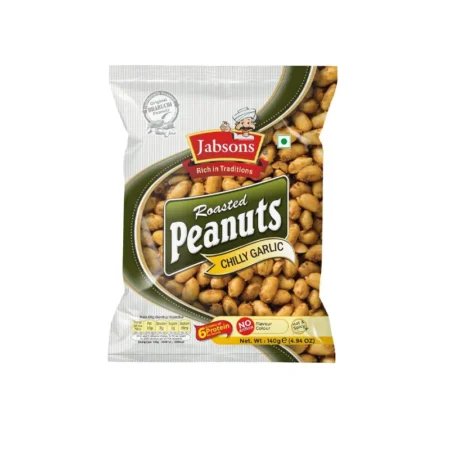 Jabsons Roasted Peanuts Chilly Garlic 140G