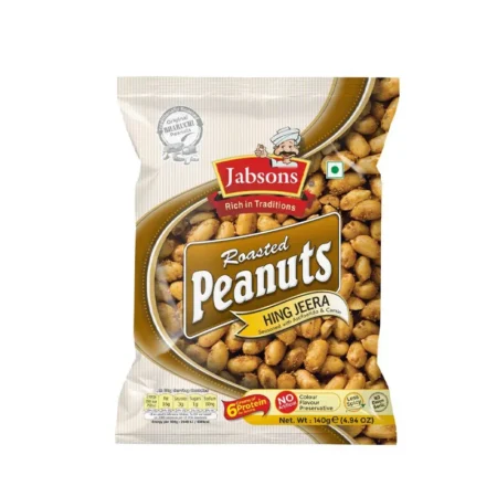 JABSONS ROASTED PEANUTS HING JEERA 140G