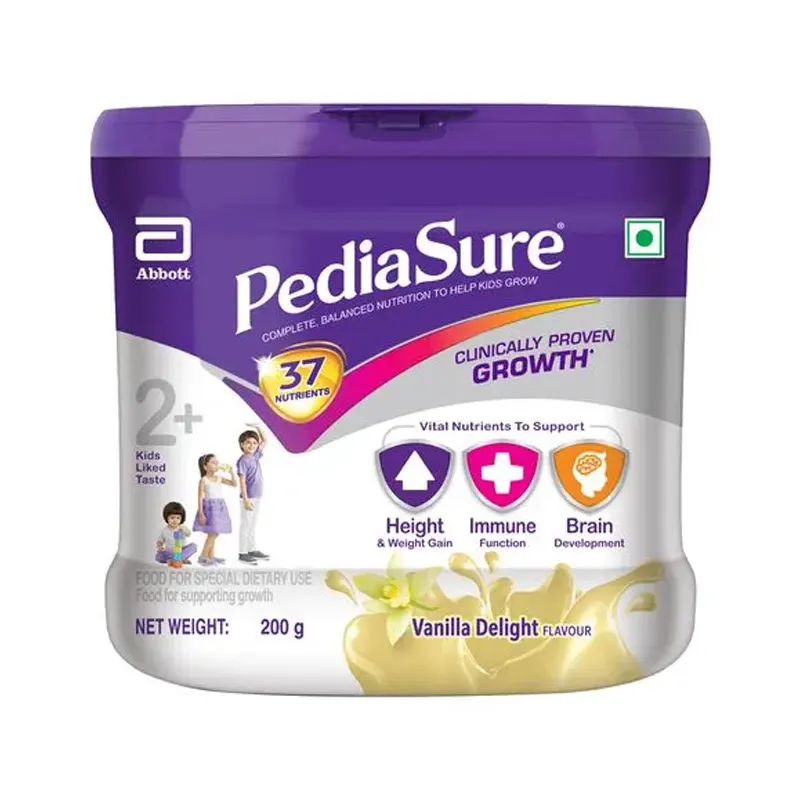 Abbott Pediasure High Quality Protein 37 Nutrients Vanilla Delight Flavour 2+ 200G