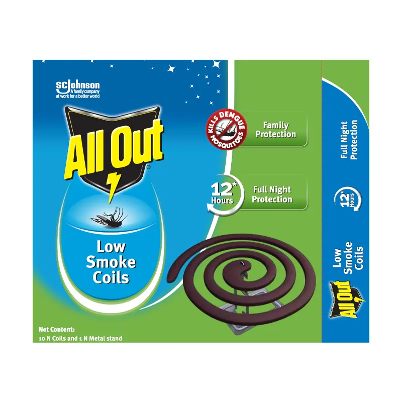 Sc Johnson All Out Low Smoke Coils 10N Coils And 1N Metal Stand