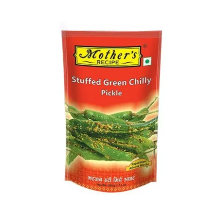 Mother'S Recipe Stuffed Green Chilly Pickle 200G