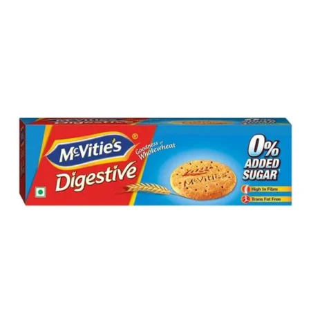 MCVITIES DIGESTIVE GOODNESS OF WHOLEWHEAT 0% ADDED SUGAR