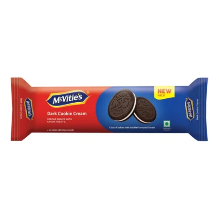 Mcvities Dark Cookie Cream Orange Cream 43G