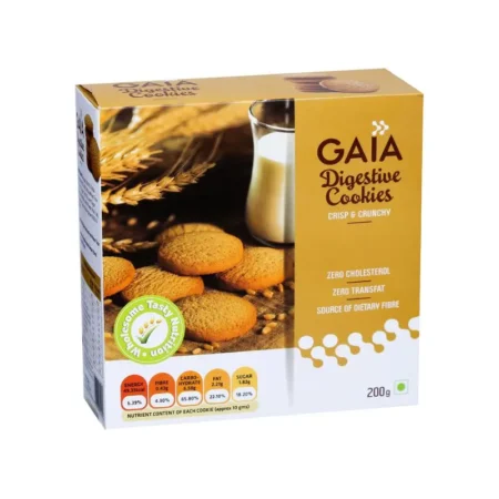Gaia Digestive Cookies Crisp And Crunchy 200G