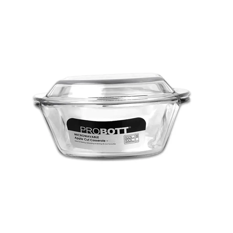 Probott Vetroware Microwavable Apple Cut Casserole 1L Pv 1000-55