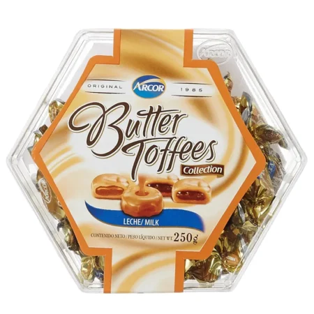 SAPPHIRE BUTTER TOFFEES LECHE/MILK 250G