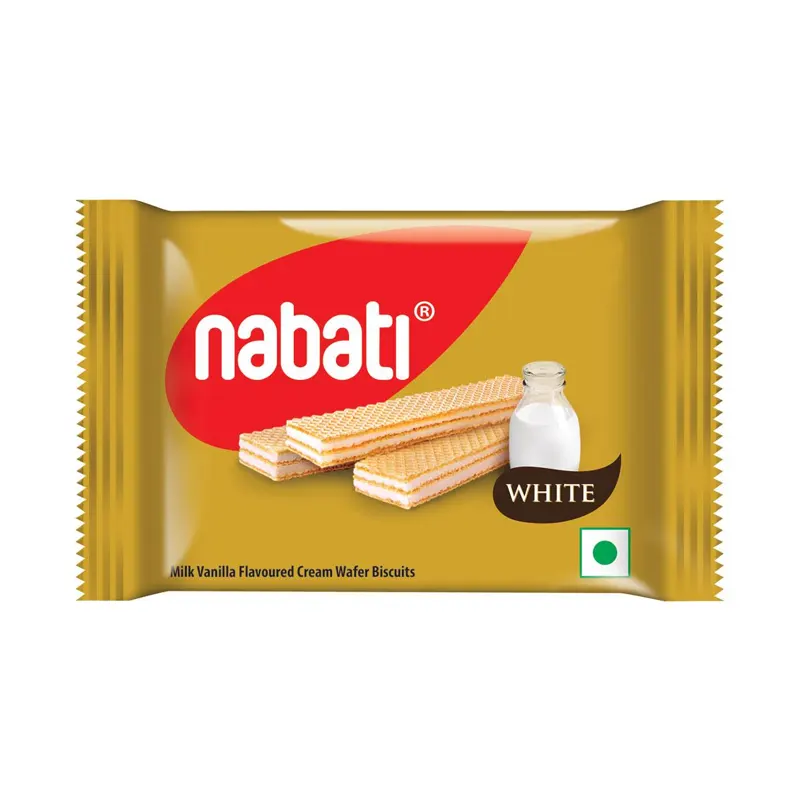 Nabati White Milk Vanilla Flavoured Cream Wafer Biscuits 35Tg