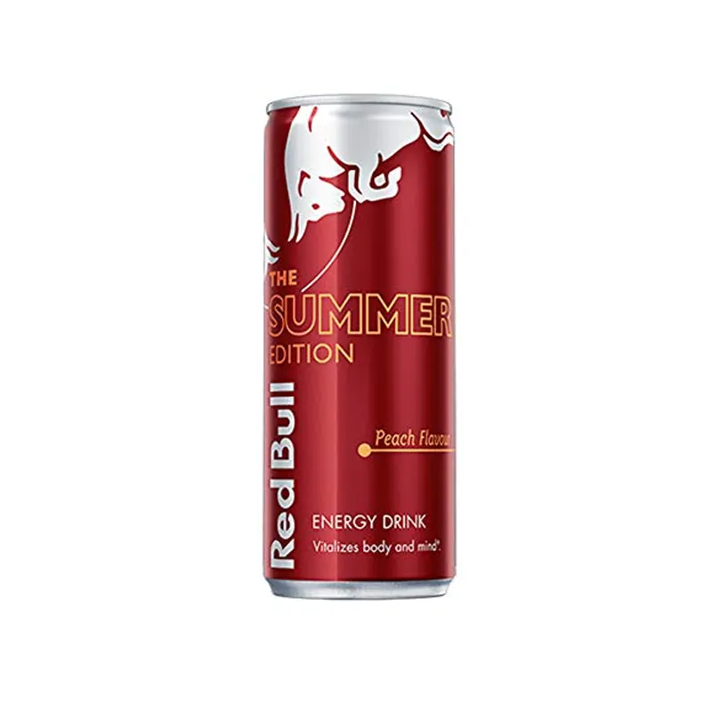 Red Bull The Summer Edition Peach Flavour Energy Drink Vitalizes Body And Mind 250Ml