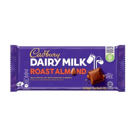 Cadbury Dairy Milk Roasted Almond Chocolate 180G