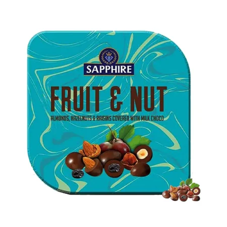 Sapphire Fruits And Nuts Almonds,Hazelnuts And Raisins Covered 90G