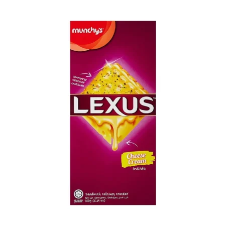 MUNCHY'S LEXUS CHEESE CREAM SANDWICH CALCIUM CRACKER 150G